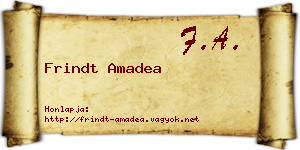 Frindt Amadea névjegykártya